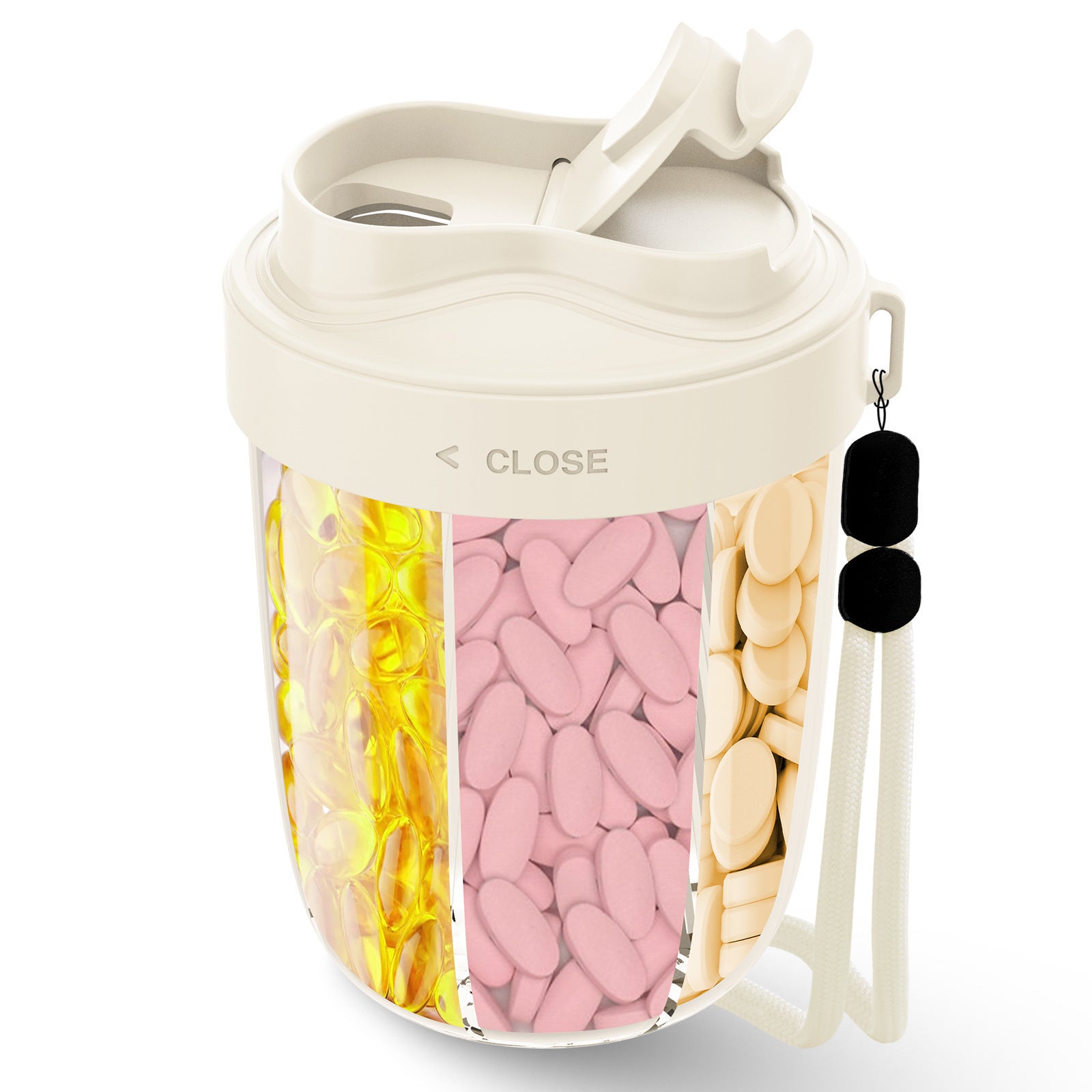 Dispenser With 7 Different Vitamins
